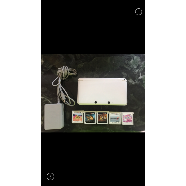 NINTENDO 3DS  ホワイト  カセット付き