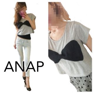 アナップ(ANAP)のANAP  シフォンリボンT(Tシャツ(半袖/袖なし))