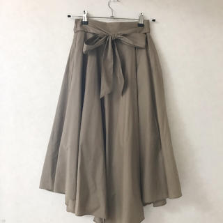 ディスコート(Discoat)の【新品】Discoat 前リボン裾アシメスカート(ひざ丈スカート)