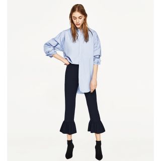 ザラ(ZARA)のZARA☆新品未使用フリルパンツ☆(カジュアルパンツ)