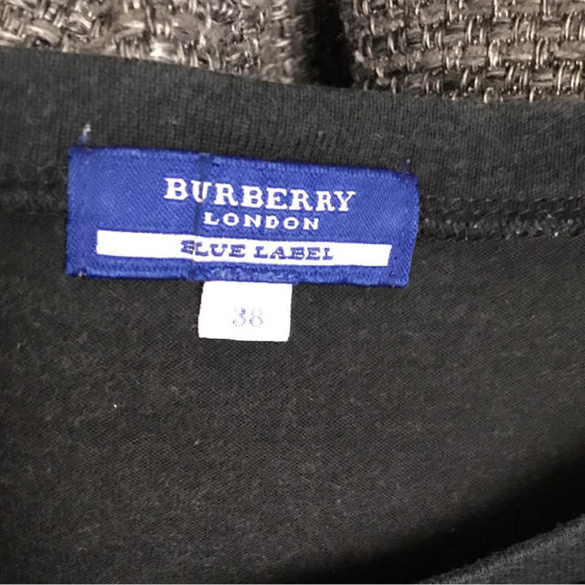 BURBERRY BLUE LABEL(バーバリーブルーレーベル)の＊バーバリーブルーレーベル Tシャツ ブラック 38＊ レディースのトップス(Tシャツ(半袖/袖なし))の商品写真