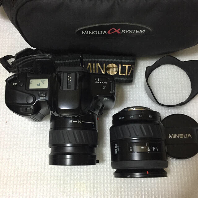 KONICA MINOLTA(コニカミノルタ)の極美品✨MINOLTA一眼レンズ２個セット✨４枚写真あり✨送料無料✨最終値下げ スマホ/家電/カメラのカメラ(デジタル一眼)の商品写真