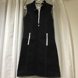 クレージュ(Courreges)のクレージュ21 ワンピース 黒(ひざ丈ワンピース)