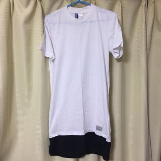 エイチアンドエム(H&M)のH&M ロング丈Tシャツ(Tシャツ/カットソー(半袖/袖なし))