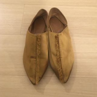 ザラ(ZARA)のザラ サテンバブーシュ(バレエシューズ)