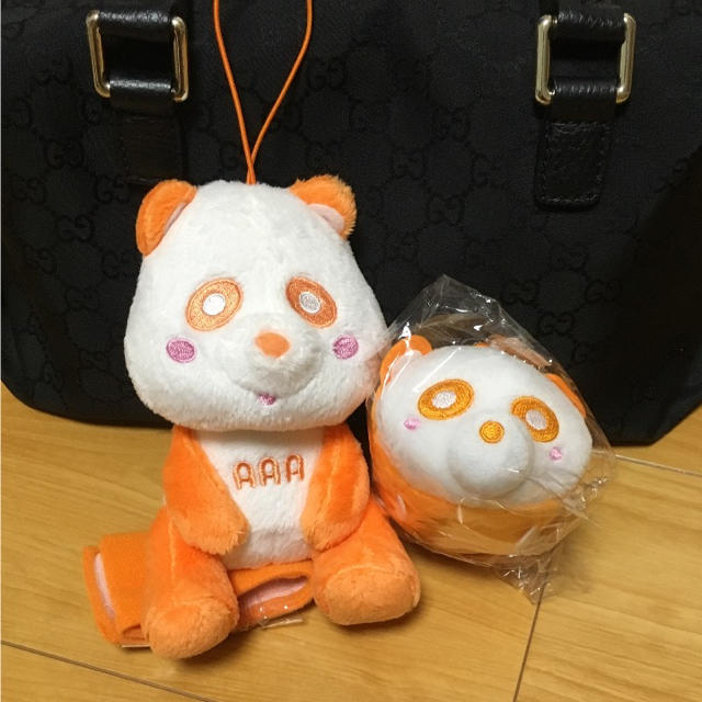 AAA(トリプルエー)のえ〜パンダ 橙 エンタメ/ホビーのおもちゃ/ぬいぐるみ(ぬいぐるみ)の商品写真