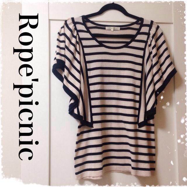 Rope' Picnic(ロペピクニック)のRope'picnic ニットTシャツ レディースのトップス(Tシャツ(半袖/袖なし))の商品写真