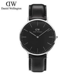 ダニエルウェリントン(Daniel Wellington)のDW00100133 ダニエルウェリントン 40mm シルバー(レザーベルト)