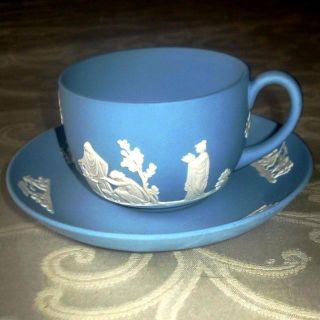 ウェッジウッド(WEDGWOOD)の未使用♪　ウェッジウッド　ジャスパー　カップ＆ソーサー(グラス/カップ)