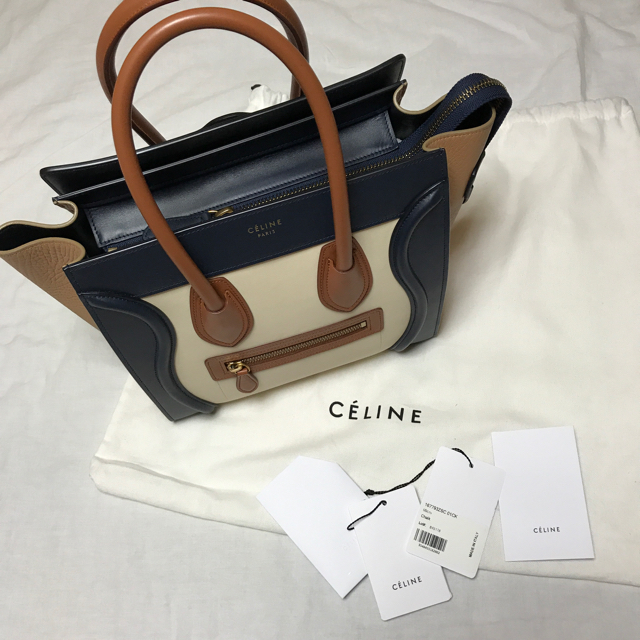 celine(セリーヌ)の大幅値下げ！美品 レアカラー セリーヌ ラゲージ マイクロ 正規品 レディースのバッグ(ハンドバッグ)の商品写真