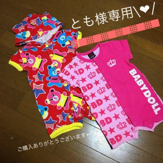 ベビードール(BABYDOLL)の❤ANAP×BABYDOLLxKitty❤(ロンパース)