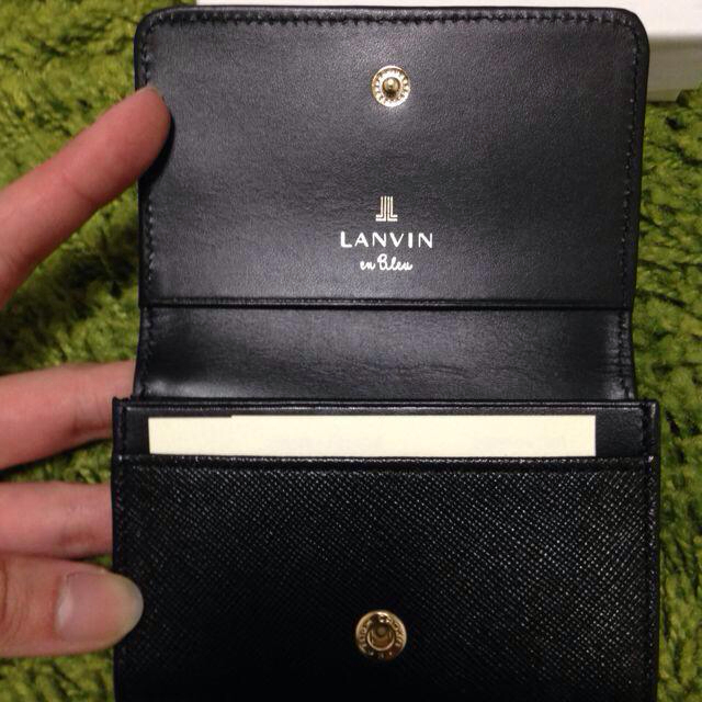 LANVIN en Bleu(ランバンオンブルー)のLANVIN名刺入れ ダークネイビー レディースのファッション小物(名刺入れ/定期入れ)の商品写真
