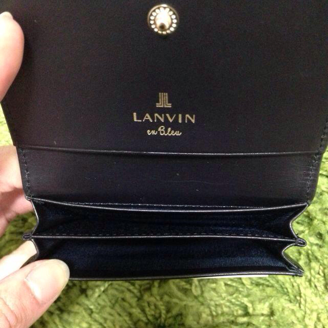 LANVIN en Bleu(ランバンオンブルー)のLANVIN名刺入れ ダークネイビー レディースのファッション小物(名刺入れ/定期入れ)の商品写真