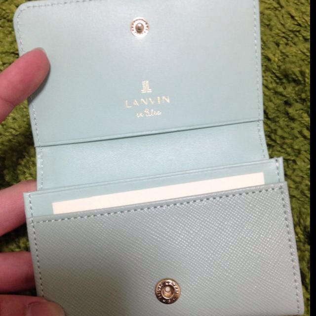 LANVIN en Bleu(ランバンオンブルー)のLANVIN名刺入れ ライトブルー レディースのファッション小物(名刺入れ/定期入れ)の商品写真