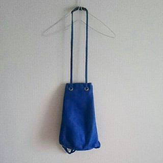 アトリエドゥサボン(l'atelier du savon)の青いレザーのバッグ  2wey(ショルダーバッグ)