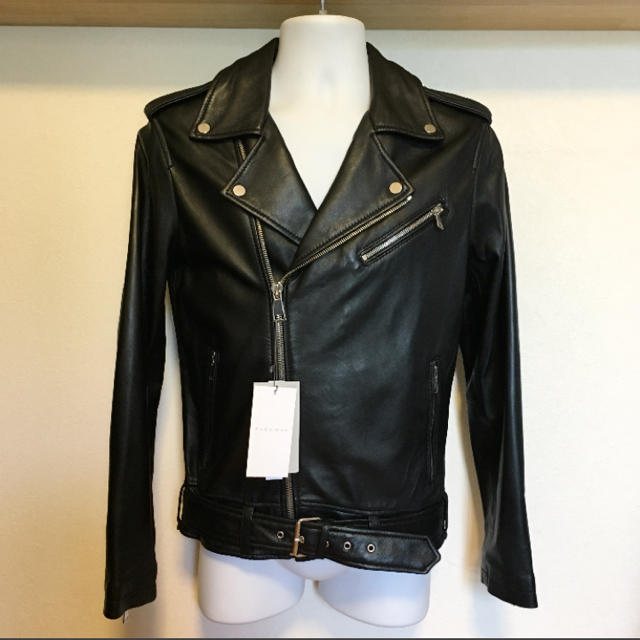 ZARA - 新品 ZARA MAN 本革 ダブル ライダース ジャケット S 38 ZARA - 新品 ZARA MAN 本革 ダブル ライダース ジャケット S 38