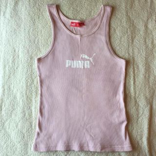 プーマ(PUMA)のプーマ ピンク タンクトップ ノースリーブ ヨガ、ランニングに(ヨガ)