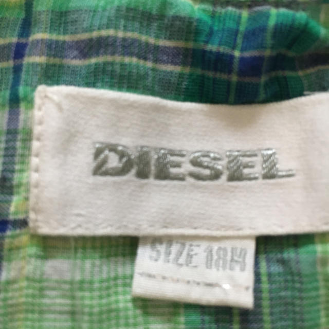 DIESEL(ディーゼル)の🌟最終値下げ🌟DIESEL キッズ チェックシャツ キッズ/ベビー/マタニティのキッズ服男の子用(90cm~)(Tシャツ/カットソー)の商品写真