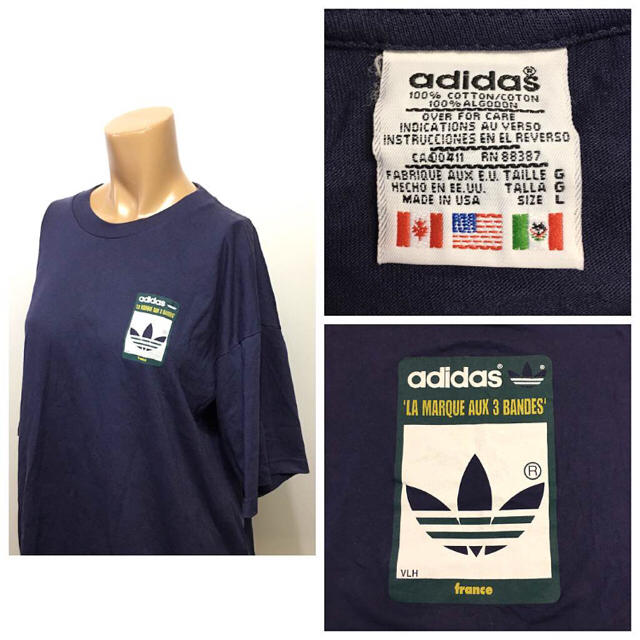 adidas(アディダス)の【⬇︎sekaowa様専用】90's adidas OLD ヴィンテージ メンズのトップス(Tシャツ/カットソー(半袖/袖なし))の商品写真