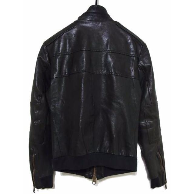 GOLDEN GOOSE(ゴールデングース)のゴールデングース 4ポケット レザー ライダース ジャケット S 黒 メンズのジャケット/アウター(レザージャケット)の商品写真