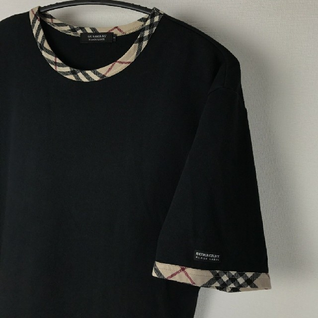 BURBERRY BLACK LABEL(バーバリーブラックレーベル)の美品 BURBERRY BLACK LABEL 半袖クルーネックカットソー 3 メンズのトップス(Tシャツ/カットソー(半袖/袖なし))の商品写真