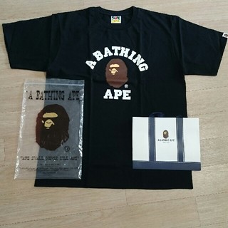 A BATHING APE - 新品 A BATHING APE 黒Tシャツ サイズXLの通販 