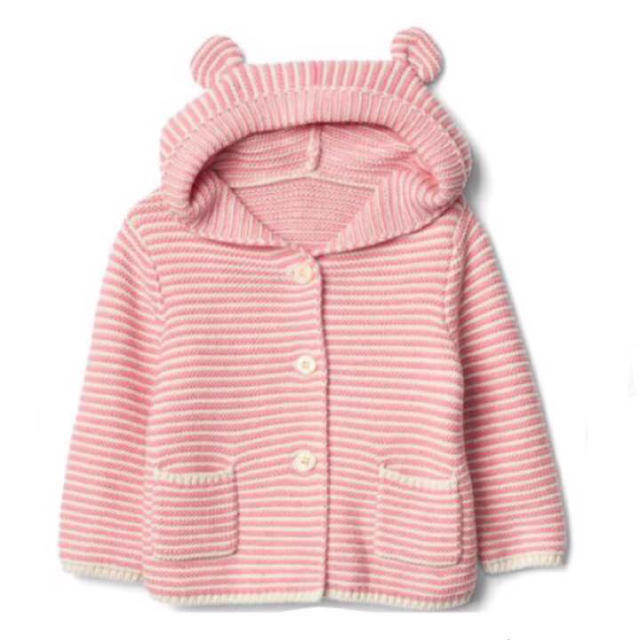 babyGAP(ベビーギャップ)の新品タグ付き くま耳ニット キッズ/ベビー/マタニティのベビー服(~85cm)(ジャケット/コート)の商品写真