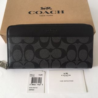 コーチ(COACH)の【新品】COACH★人気の長財布　ブラック(長財布)