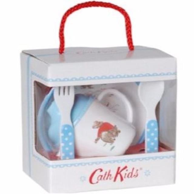 Cath Kidston(キャスキッドソン)のキャスキッドソン　ナーサリー　カウボーイ　ベビー用食器ギフト　4点セット キッズ/ベビー/マタニティの授乳/お食事用品(離乳食器セット)の商品写真