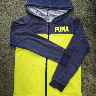 プーマ(PUMA)の☆PUMA☆プーマパーカー デニム×蛍光黄緑(ジャケット/上着)