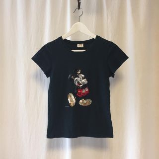 マウジー(moussy)のmoussy  スパンコールミッキーTシャツ(Tシャツ(半袖/袖なし))