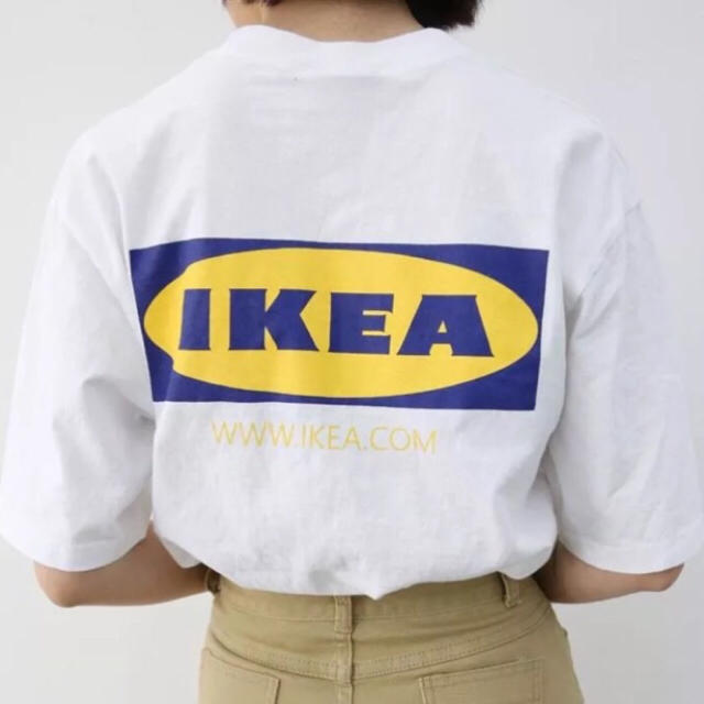 SNSで大人気☆IKEA ボックスロゴ Tシャツ オルチャン インポート レディースのトップス(Tシャツ(半袖/袖なし))の商品写真