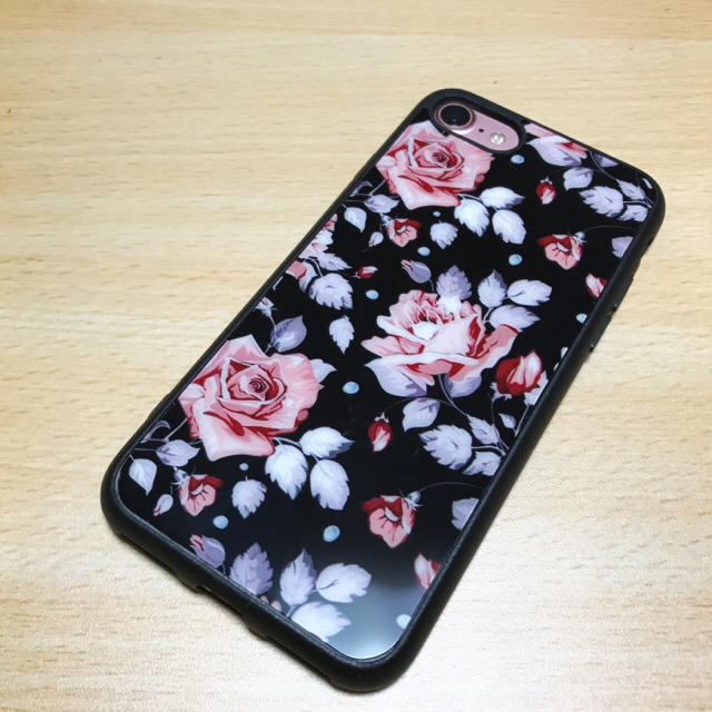 大人お洒落 人気 Iring付き Iphone7 ケース 花柄 黒 薔薇 カバーの通販 By Skr Mk ラクマ