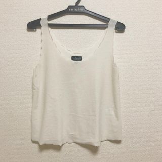 トップショップ(TOPSHOP)のTOPSHOP  トップショップ オフホワイト ホワイト タンクトップ のー(タンクトップ)