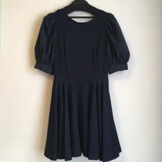 まいまい私服着用♡snidel パフスリーブ切替フレアワンピース