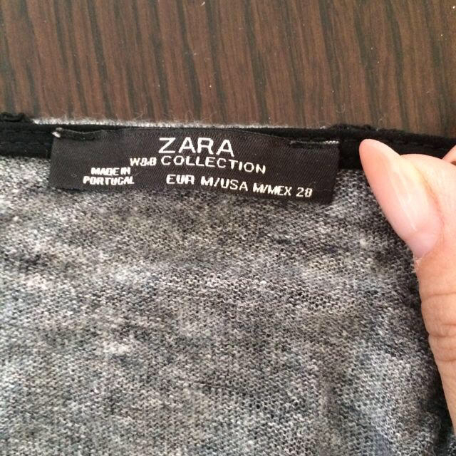 ZARA(ザラ)のザラ肩レースロンT レディースのトップス(Tシャツ(長袖/七分))の商品写真