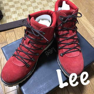 リー(Lee)のLee 赤 スウェード(ブーツ)
