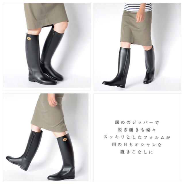 Dafna Boots(ダフナブーツ)のDafna ダフナ  ラバーブーツ ブラック レディースの靴/シューズ(レインブーツ/長靴)の商品写真