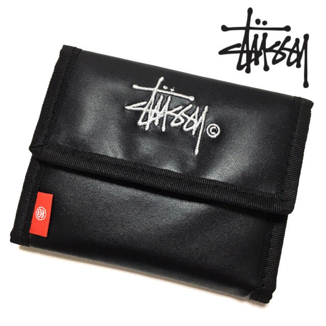 STUSSY(ステューシー)の新品 未使用 stussy ステューシー ロゴ刺繍入りウォレット 財布 メンズのファッション小物(折り財布)の商品写真