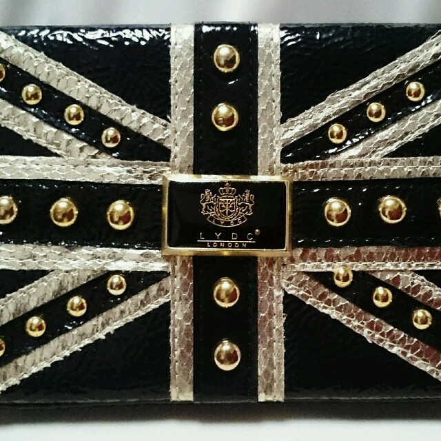 LYDC LONDON クラッチバッグ ポーチ ユニオンジャック柄 ☆イギリス製 レディースのバッグ(クラッチバッグ)の商品写真