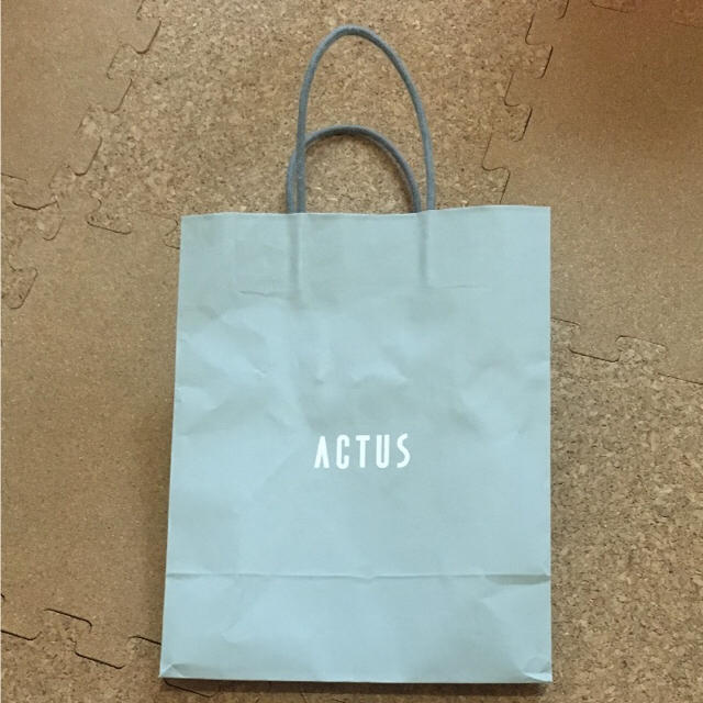 ACTUS(アクタス)のアクタス actus ショッパー 紙袋 レディースのバッグ(ショップ袋)の商品写真