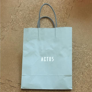アクタス(ACTUS)のアクタス actus ショッパー 紙袋(ショップ袋)