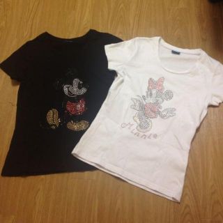 ディズニー(Disney)のミッキー・ミニー★半袖Ｔシャツ(Tシャツ(半袖/袖なし))