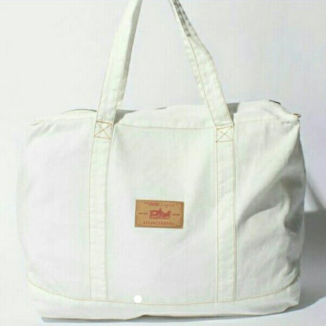 Ungrid(アングリッド)のm様専用 ungrid デニムボストンバッグ ホワイト 新品タグ付き レディースのバッグ(ボストンバッグ)の商品写真