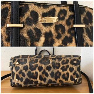 Kate spade 2wayヒョウ柄チェーンバッグ