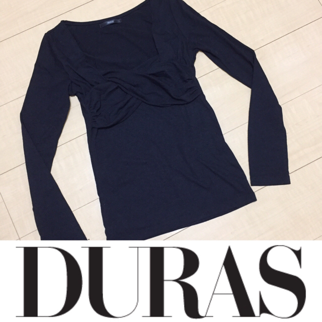 DURAS(デュラス)の【週末限定】DURAS カシュクール 長袖 トップス レディースのトップス(カットソー(長袖/七分))の商品写真