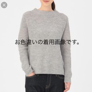 ムジルシリョウヒン(MUJI (無印良品))の★無印良品★メリノウール 畔編みセーター オフ白 Sサイズ【定価＊5980円】(ニット/セーター)