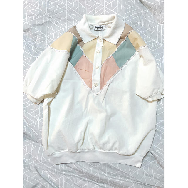 Santa Monica(サンタモニカ)のused＊可愛い♡ビックシルエットポロシャツ レディースのトップス(ポロシャツ)の商品写真