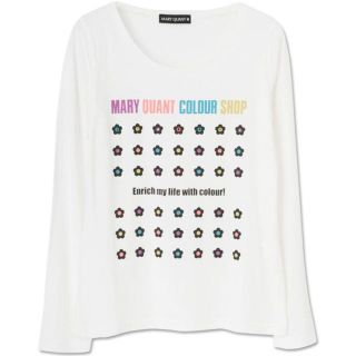 マリークワント(MARY QUANT)のマリークワント☆カラーショップ ロングTシャツ（ホワイト）(Tシャツ(長袖/七分))