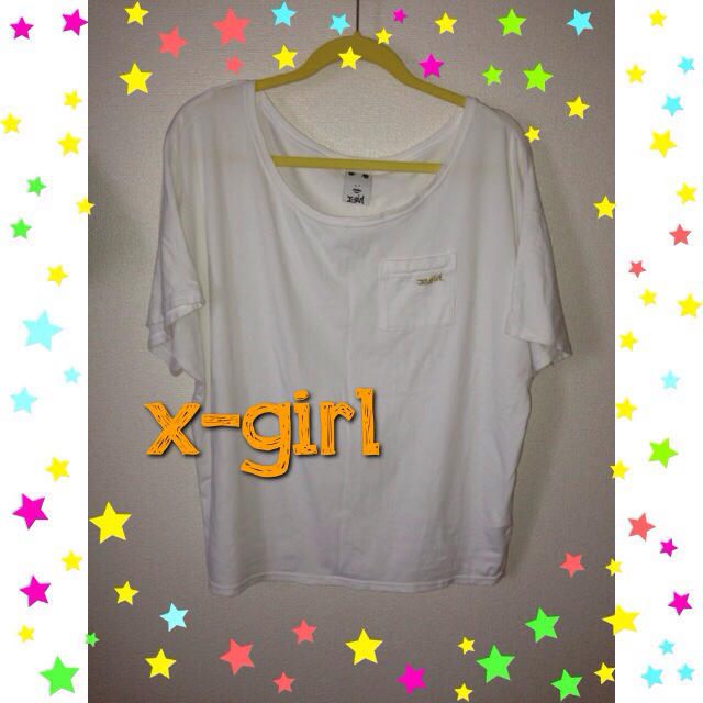 X-girl(エックスガール)の値下げ！x-girl♡ゆったりTシャツ レディースのトップス(Tシャツ(半袖/袖なし))の商品写真